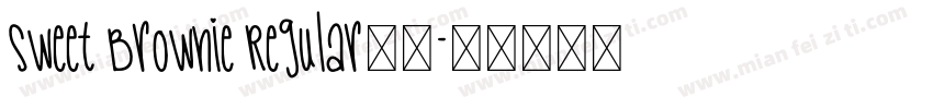 Sweet Brownie Regular字体字体转换